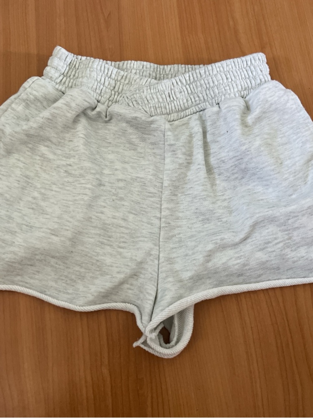 White Fox Boutique Light Gray Heather Athletic Shorts